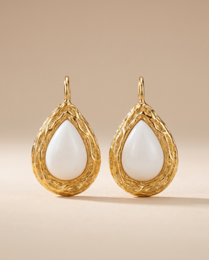 Tay White Onyx Set Talia Eardrops