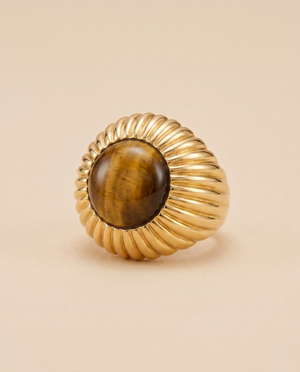 Tay Tiger Eye Begum Ring