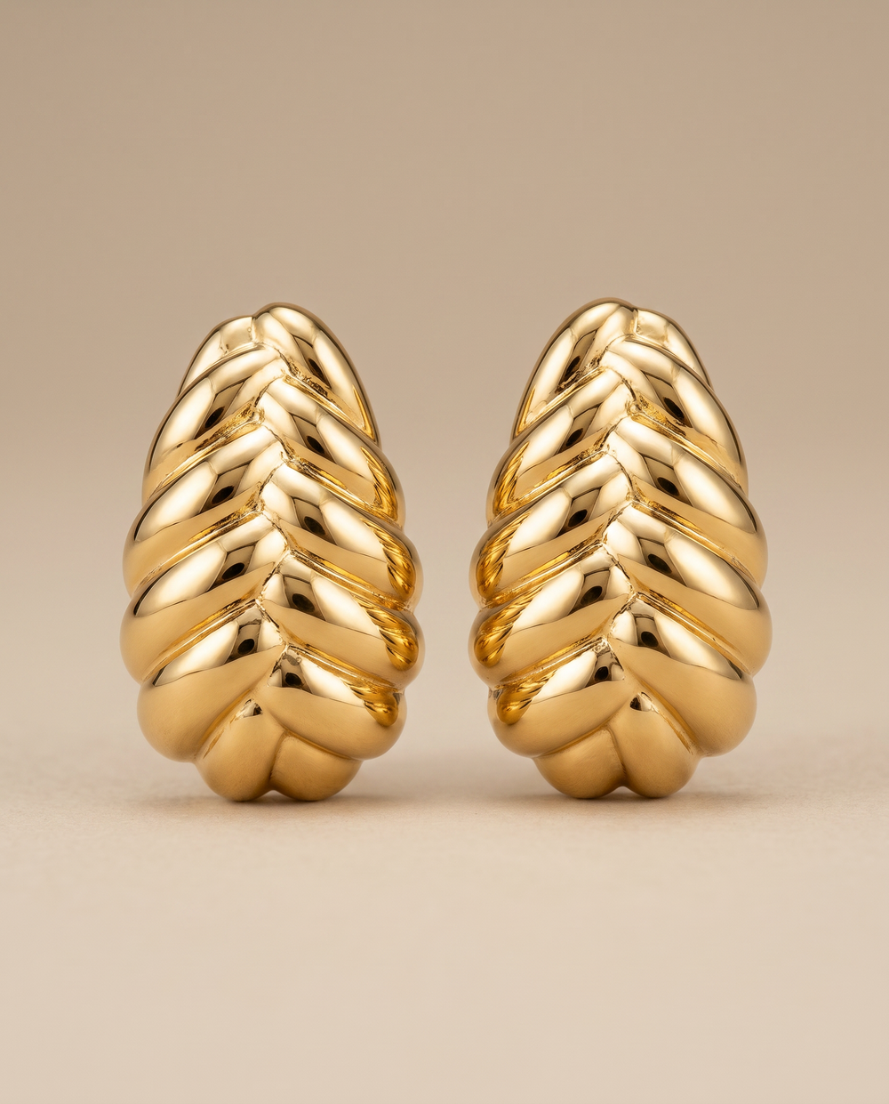 Tay Heavy Braided Earrings