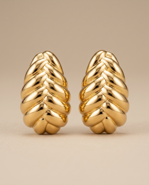 Tay Heavy Braided Earrings