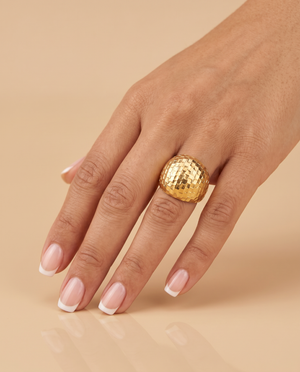 Tay Chiselled Bomb Ring