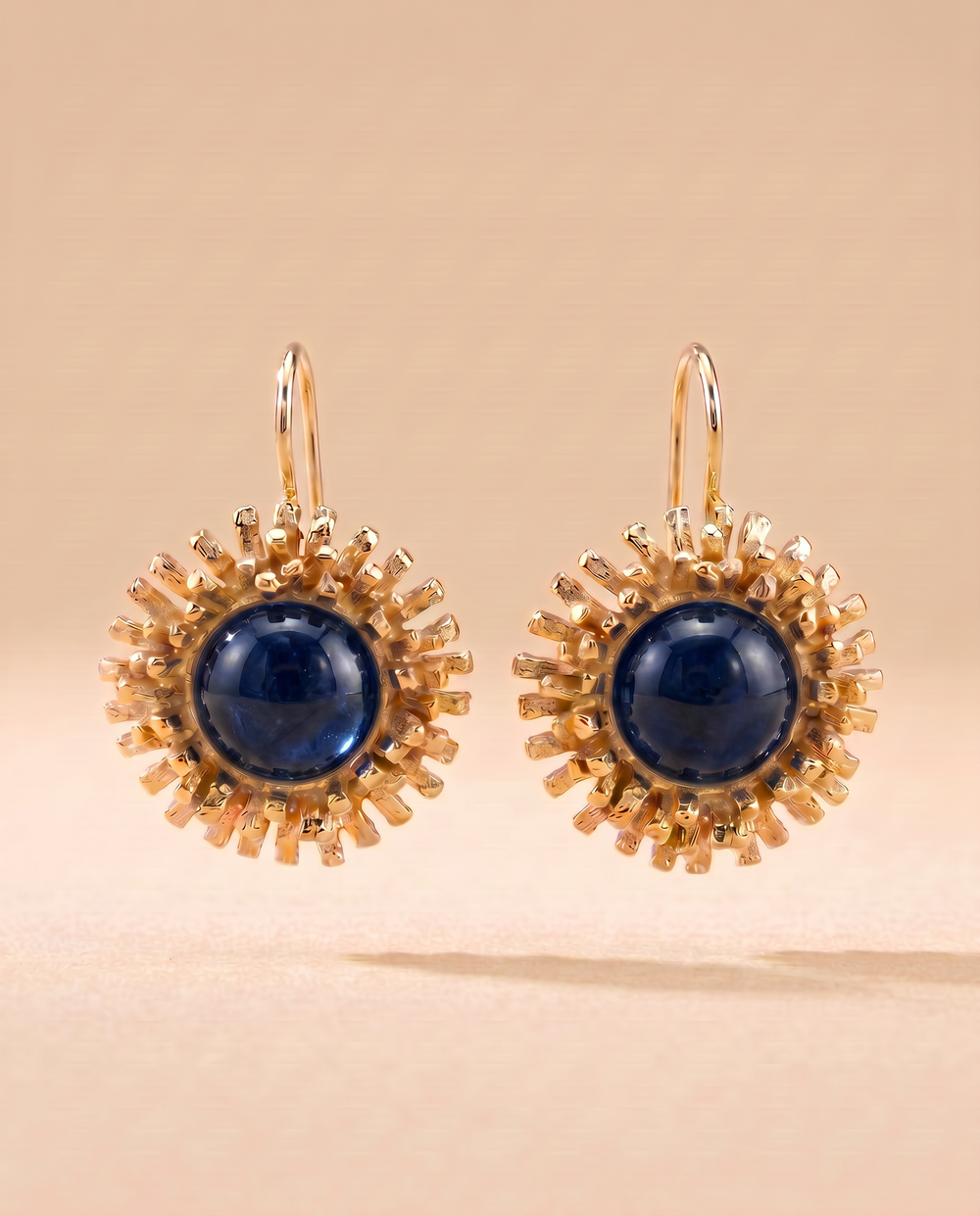 Tay Kyanite Set Urchin eardrops