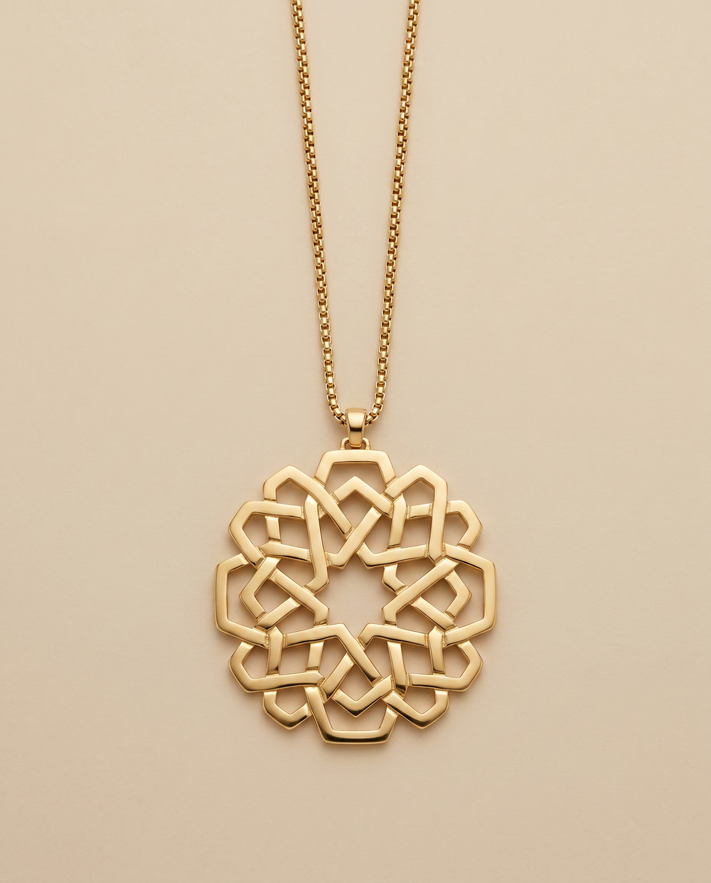 Tay Damascus Pendant on Chain