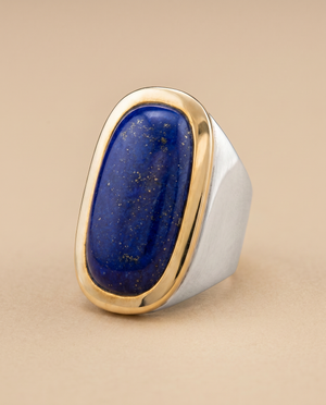 Tay Lapis Lazuli Set Long Debs Ring