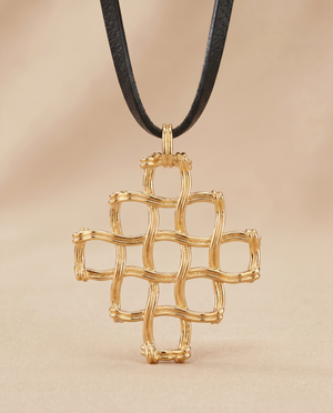 Tay Wicker Brick Pendant
