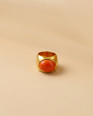 Tay Coral Set Tube Ring