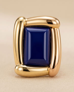 Tay Gemset Oblong Panel Ring