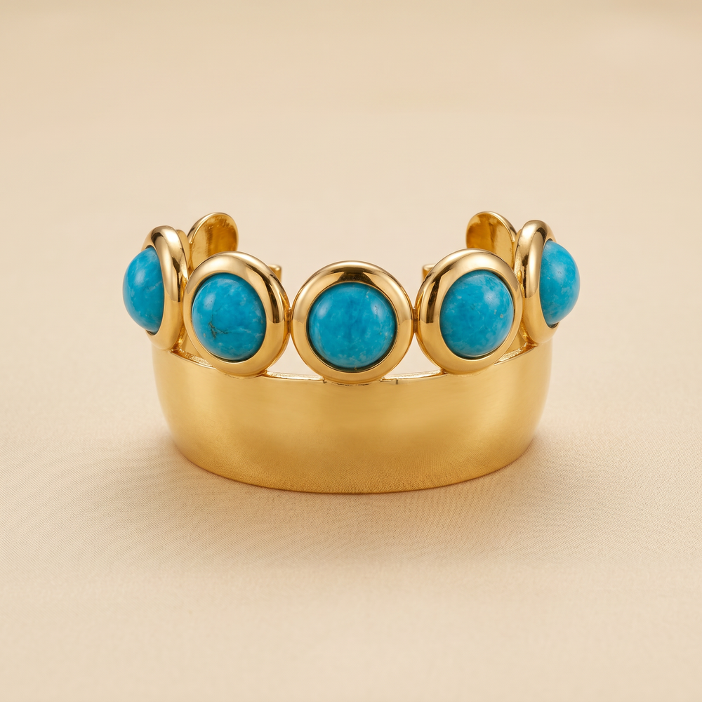 Tay Amazonite Set Coronet Cuff