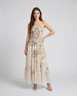 Dress Long Flowers ref 331