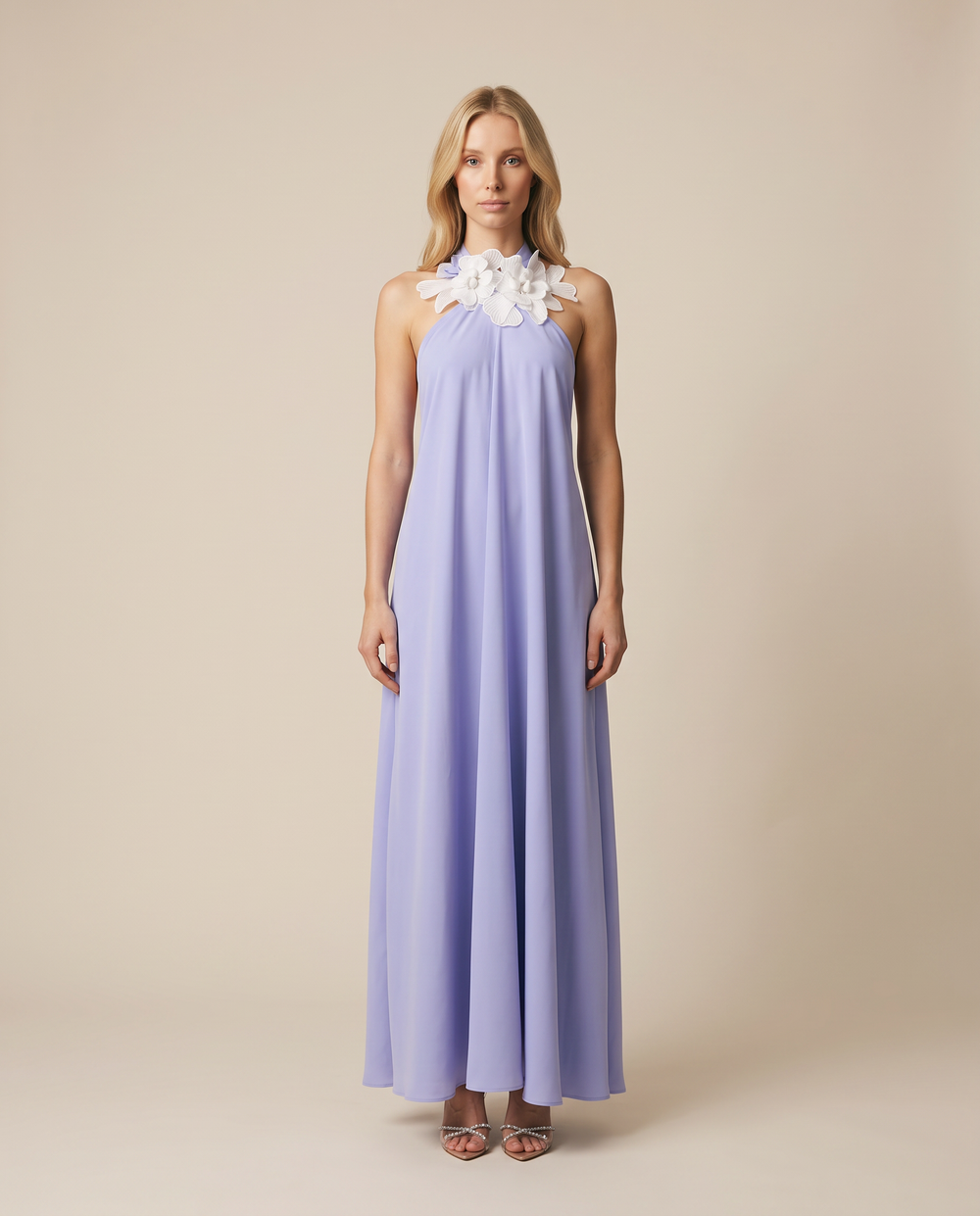 Holly Crepe Long Dress Light Blue by Marina St Barth from Marina St Barth