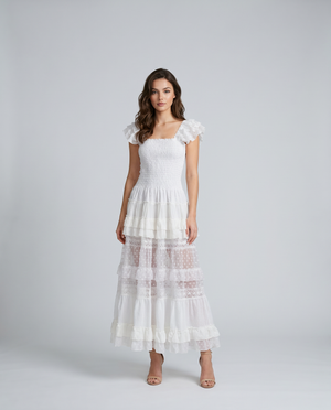Long Dress White Cotton ref 115D