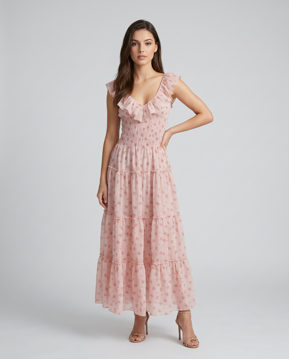 Dress Long Flowers ref 320