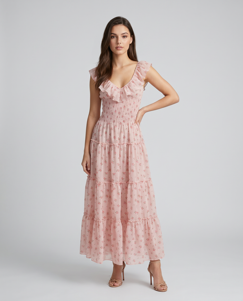 Dress Long Flowers ref 320