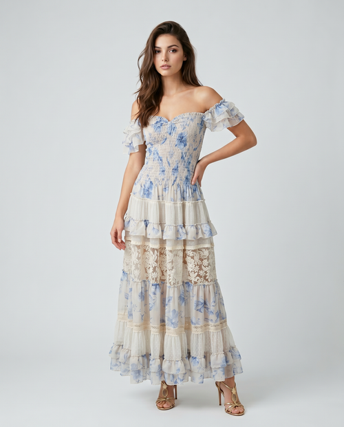 Dress Flower Blue ref 115D