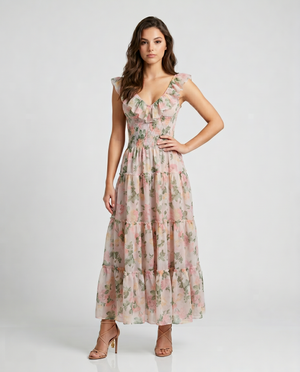 Dress Long Flowers ref 320