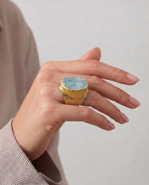 Lassanai Aquamarine Boss Ring