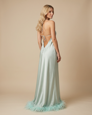 Lizi Silk Feather High and Low Mint