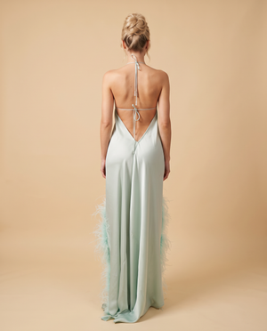 Lizi Silk Feather High and Low Mint