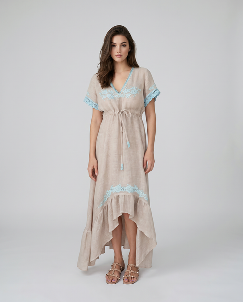 Vanita Rosa Mandy Long Dress