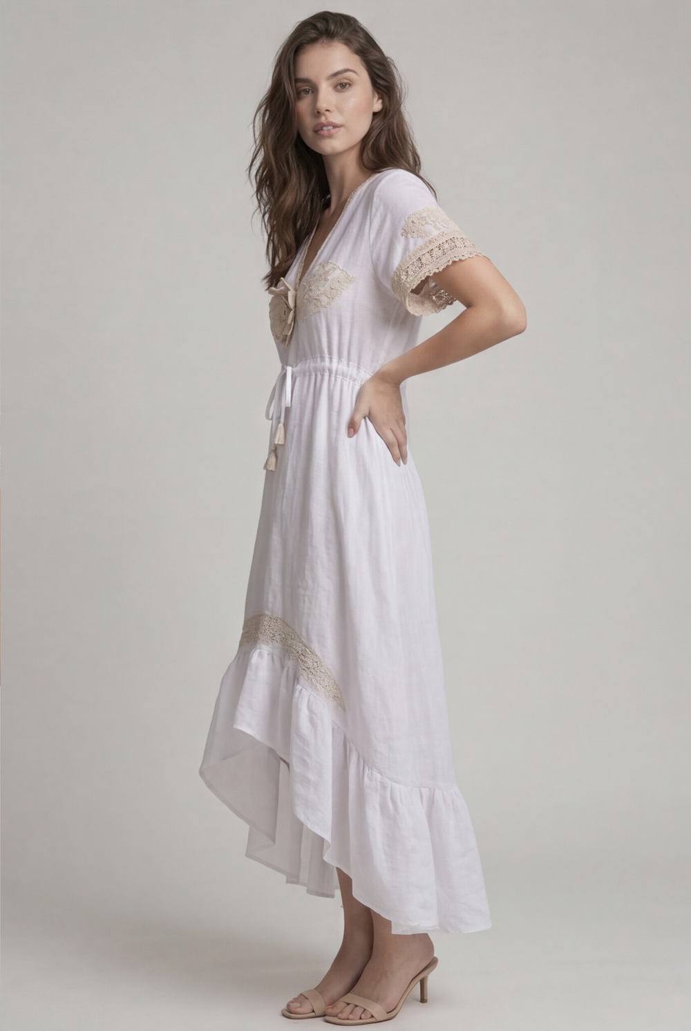Vanita Rosa Mandy Long Dress