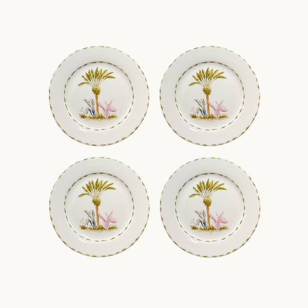 Marina Palms Dessert Plates (Set Of 4) - Premium  from Marina St Barth - Just $240! Shop now at Marina St Barth