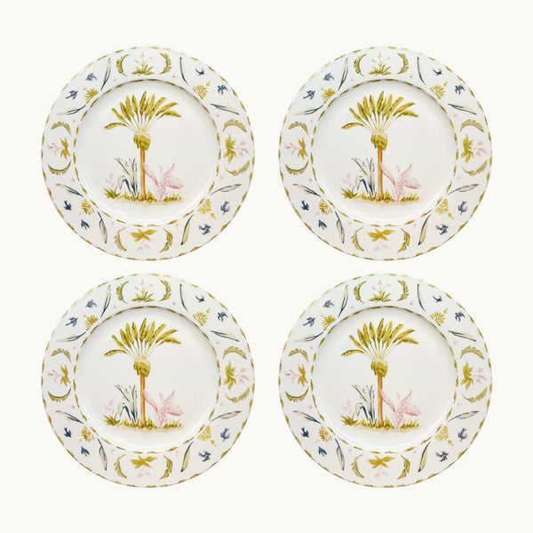 Marina Palms Dinner Plates (Set Of 4) - Premium  from Marina St Barth - Just $320! Shop now at Marina St Barth