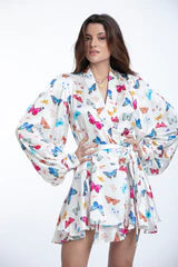 Zina Dress Silk Butterfly - Premium Short dress from Marina St Barth - Just $550.00! Shop now at Marina St Barth