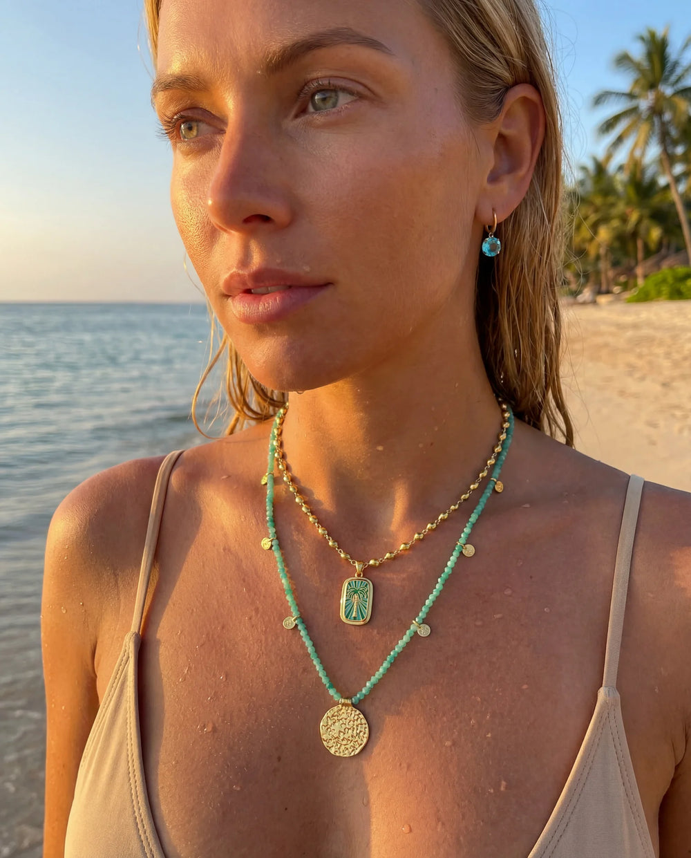 Miami Shores Aqua Earrings