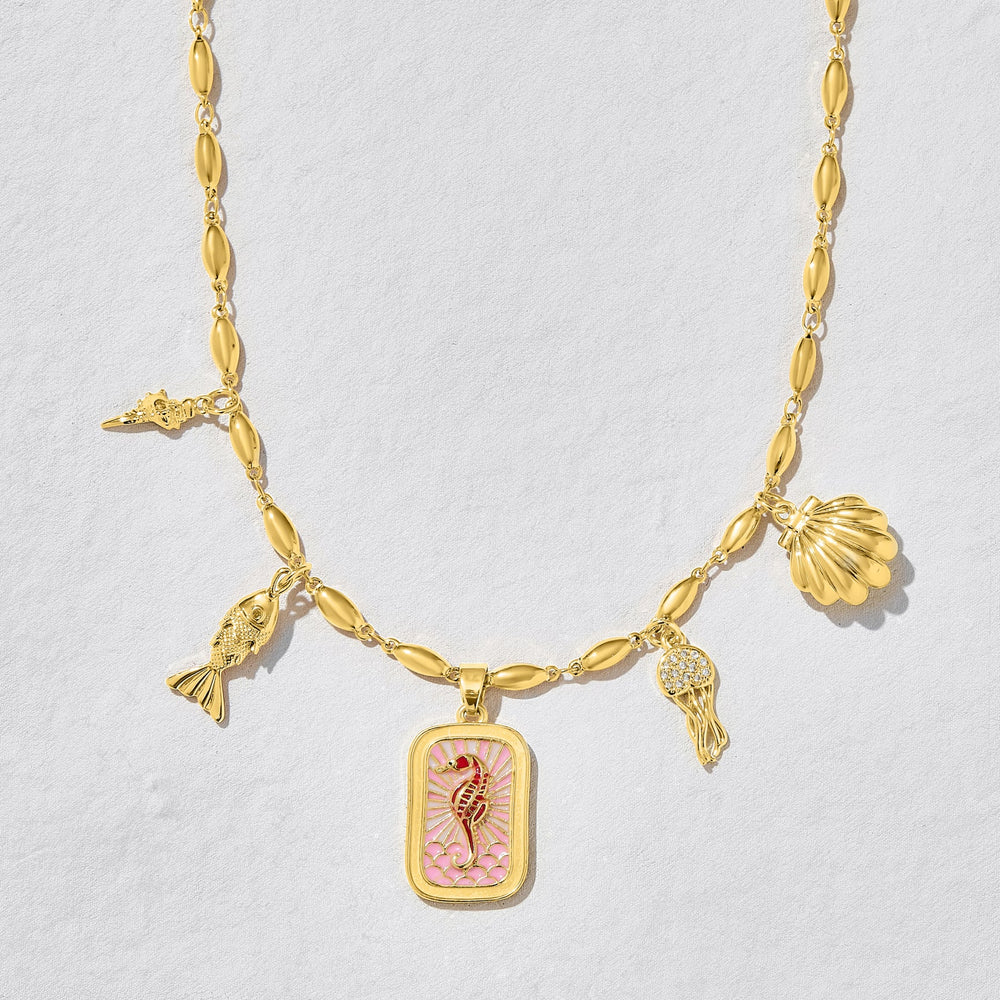 Oceanus Fish Charm Necklace