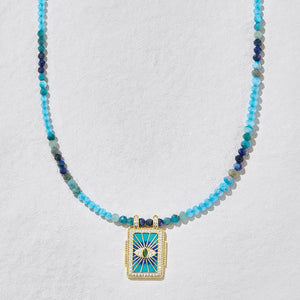 Paradise Palm Beaded Necklace