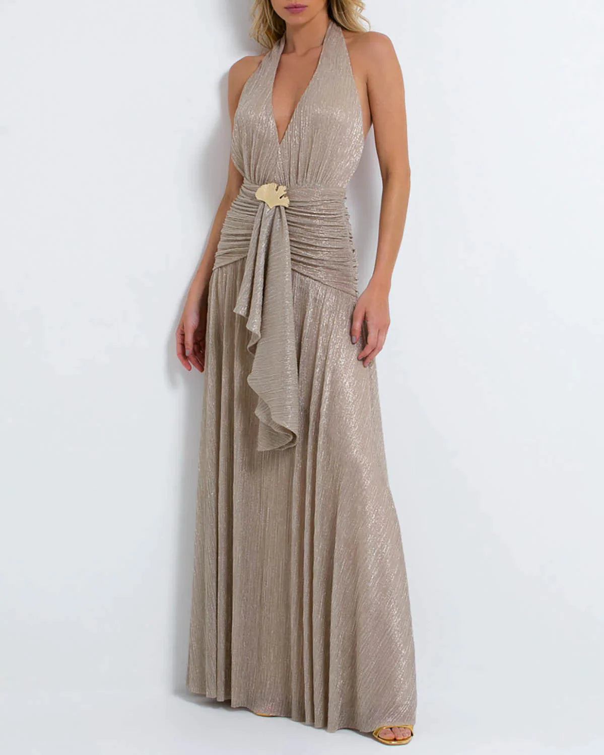 sachin and babi light blue dress Patbo Long Sleeve Mesh Maxi Dress by PatBo
