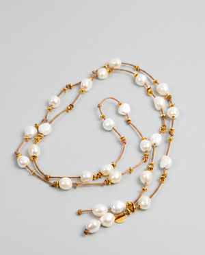 Pearl Necklace Insert Plated Gold by Marina St Barth from Marina St Barth