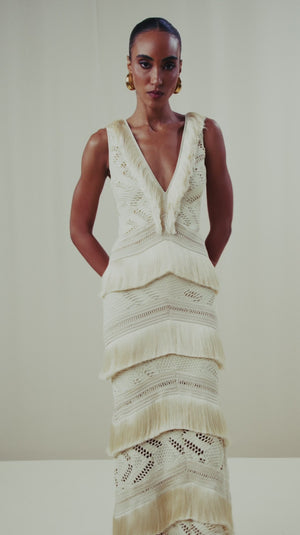 PatBo Lyra Mesh Maxi Dress