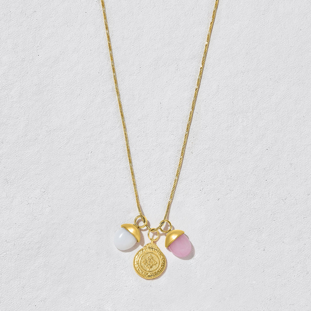 Oasis Pink Gemstone Necklace
