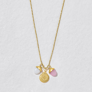 Oasis Pink Gemstone Necklace