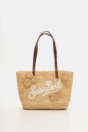 Raffia City Tote Flowers