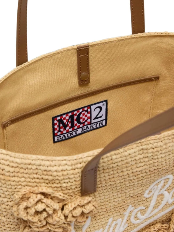 Raffia City Tote Flowers