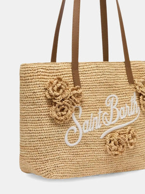 Raffia City Tote Flowers
