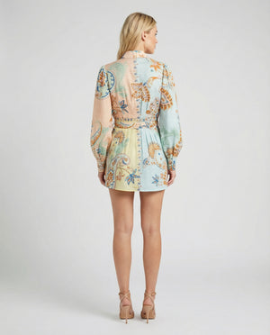 Yuti Short Dress with Buckle Belt