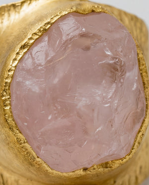 Lassanai Rose Quartz Baby Boss Ring