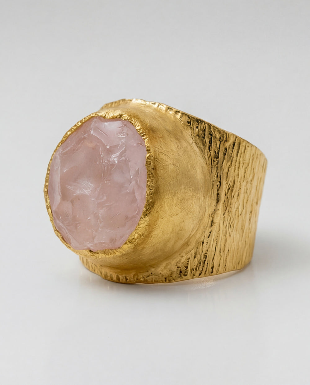 Lassanai Rose Quartz Baby Boss Ring