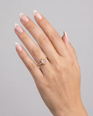 Rose Quartz Stackable Ring