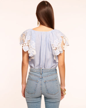 Ramy Brooke Hilary Chambray Linen Top by Marina St Barth from Marina St Barth
