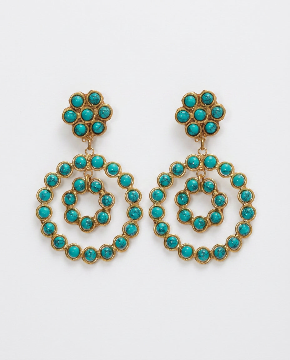 Sylvia Happy Flower Turquoise