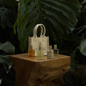 Ligne St Barth Cotton Bag with 4 mini products - Premium Beauty from LIGNE ST BARTH - Just $50! Shop now at Marina St Barth