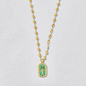 Seabreeze Palm Pendant Necklace