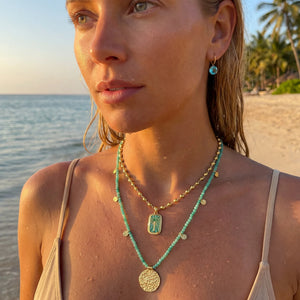 Seabreeze Palm Pendant Necklace