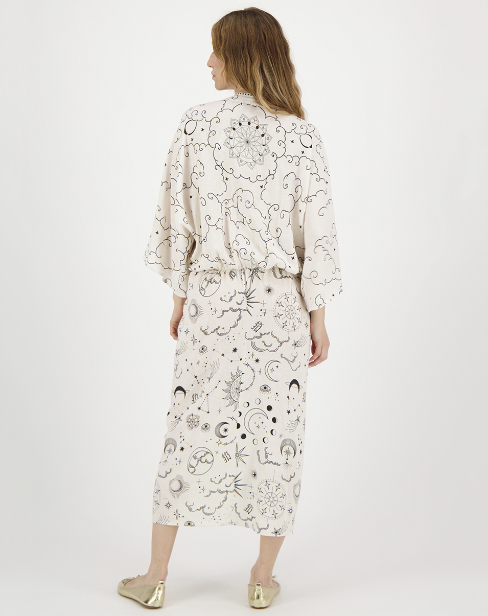 Me369 Sophia Kimono Dress Zodiac by Me 369 from Marina St Barth