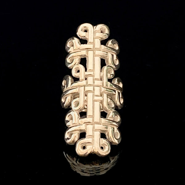 Tay Coptic Motif Panel Ring - Silver by Tay from Marina St Barth
