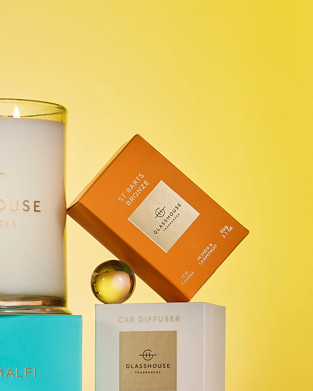 Glasshouse - 13.4 oz. Candle - St Barts Bronze